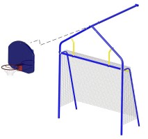Модуль Футбольные ворота с баскетбольным щитом